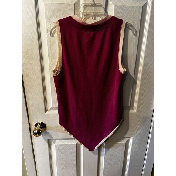 FREE PEOPLE Intimately Bodysuit Womens XS Cozy Cool Pink Tank boho cottage fairy - Picture 7 of 8